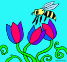 Dibujo Abeja pintado por V.Jsoledad