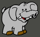 Dibujo Elefante pintado por charleth