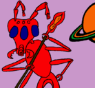 Dibujo Hormiga alienigena pintado por nicolas