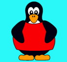 Dibujo Pingüino pintado por esteban