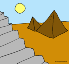 Dibujo Pirámides pintado por male