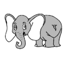 Dibujo Elefante pequeño pintado por JOHANNA
