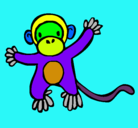 Dibujo Mono pintado por waldito