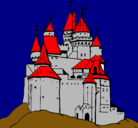 Dibujo Castillo medieval pintado por joaquin