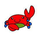 Dibujo Acuarel el cangrejo pintado por NEREAG.