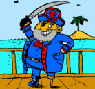 Dibujo Pirata a bordo pintado por camilo