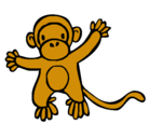 Dibujo Mono pintado por nicole