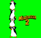 Dibujo Madagascar 2 Pingüinos pintado por analucia