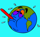 Dibujo Calentamiento global pintado por salvador