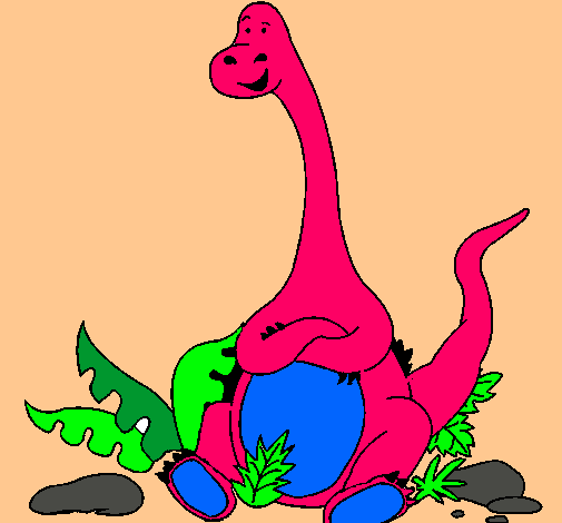 Diplodocus sentado