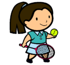 Dibujo Chica tenista pintado por CRISTINA_CT