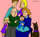 Dibujo Familia pintado por pingusin