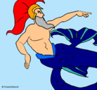 Dibujo Poseidón pintado por rubenxd