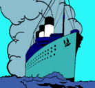 Dibujo Barco de vapor pintado por pedro
