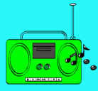 Dibujo Radio cassette 2 pintado por brayan
