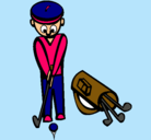 Dibujo Jugador de golf II pintado por FabianaMarquez