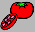 Dibujo Tomate pintado por Camila