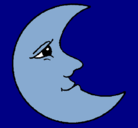 Dibujo Luna pintado por jimenalorenaalbertus