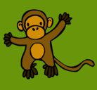 Dibujo Mono pintado por benjamin
