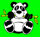 Dibujo Oso panda pintado por mariana