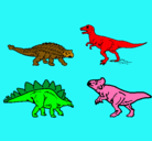 Dibujo Dinosaurios de tierra pintado por daniel