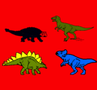 Dibujo Dinosaurios de tierra pintado por T-RE