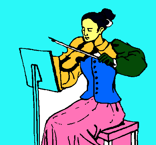 Dama violinista