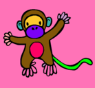 Dibujo Mono pintado por sonia