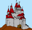 Dibujo Castillo medieval pintado por HUGO