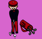 Dibujo Jugador de golf II pintado por carlos