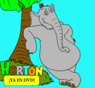 Dibujo Horton pintado por jesica