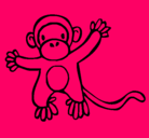 Dibujo Mono pintado por de.fabri