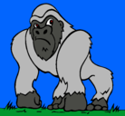 Dibujo Gorila pintado por joselem