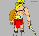 Dibujo Gladiador pintado por remuelmareo