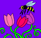 Dibujo Abeja pintado por www.marisco