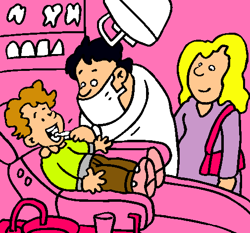 Niño en el dentista