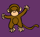 Dibujo Mono pintado por agus