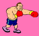 Dibujo Boxeador pintado por sergio