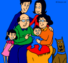 Dibujo Familia pintado por nathy27