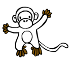 Dibujo Mono pintado por marco