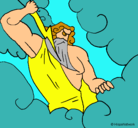Dibujo Dios Zeus pintado por sara