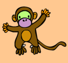 Dibujo Mono pintado por beto