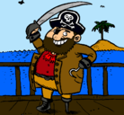 Dibujo Pirata a bordo pintado por samuelpone