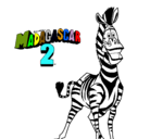 Dibujo Madagascar 2 Marty pintado por jose