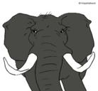 Dibujo Elefante africano pintado por ALCE