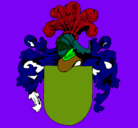 Dibujo Escudo de armas y casco pintado por Anibal
