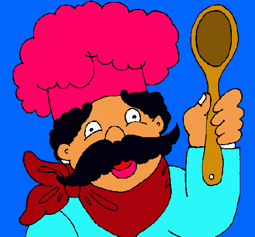 Chef con bigote