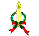 Dibujo Vela de navidad III pintado por aliz