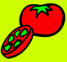 Dibujo Tomate pintado por alicia