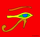Dibujo Ojo Horus pintado por stefangio